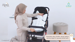 Omiland Alas Stroller Bayi + Bantal Dot Alpaca Series OB44201 OB44202 OB44203 OB44204 OB44205