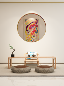 New Chinese Style Tatami Zen Tea Table Elm Wood Balcony Window Seat Desk Coffee Table Low Height Home Use Small Table