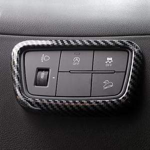 Hyundai Tucson NX4 2021-2024 Hybrid N Line Nút Điều Chỉnh Đèn Pha Bằng Sợi Carbon Miếng Dán Trang Trí Bằng Nhựa ABS Khuôn Đúc Nội Thất Bằng Nhựa ABS