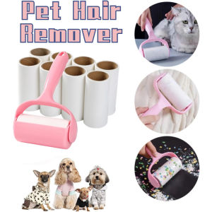 Sticky Pet Fur Cleaner Hair Roller with Cover Clothes Cleaning Dust Removal Strong Sticky Reusable