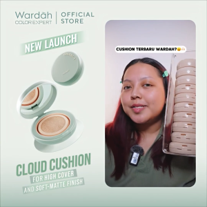 Wardah Colorfit 5D Blur Cloud Cushion Matte Finish Hydrating Coverage SPF 50 - Ivory