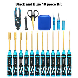 18 in 1 RC Tools Kits Box Set Screwdriver Pliers Hex Sleeve Socket Repair for RC Car Boat Quadcopter Helicopter Multirotors Mode
