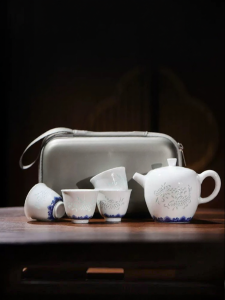 JINGDEZHEN | Blue and White Porcelain Kung Fu Tea Set