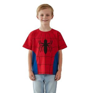 Hasbro | Avengers Spiderman Cosplay Man Short Sleeve Cartoon Tee Shirt MARVEL T Shirt Boys Girls Men Women Kids Top Family Parent child