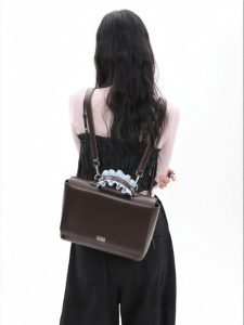 JANDRESS | Original Audrey-style Brown Lace Backpack