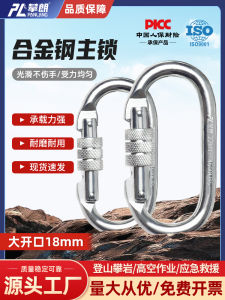 Outdoor O-Shaped Climbing Main Lock Quick Hang Safety Hook for Yoga Suspension And Rock Climbing Equipment Durable Carabiner