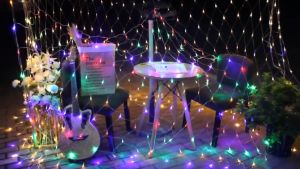 2024 Lampu Hiasan 3x2Meter Fairy Lights Decoration With EU Plug 8 Light Mode Outdoor Waterproof Decoration Lamp Raya