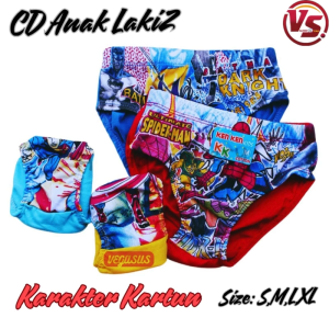 6Pcs Celana Dalam Anak Motif Karakter Kartun CD Htman Usia 2-7Tahun Fashion-Vegasusa Store(COD)