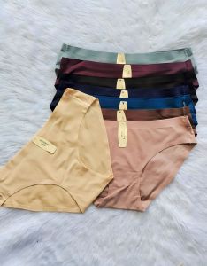 Victoria spring women low waist plain silk seamless panties 3 pcs per pack 3081