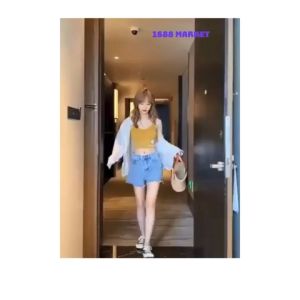 H-659 (LOW) ครอปบราสายเดี่ยวแฟชั่น เนื้อผ้าไนลอนทรงสวมใส่สบาย พร้อมส่งทุกสี