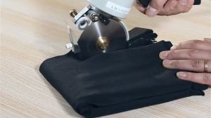 90mm Electric Round Knife Cloth Cutter Portable Hand-Held Electric Scissors Leather Cutting Machine