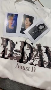 FREE PHOTOCARD KAOS SUGA AGUST D D-DAY KONSER WORLD TOUR SUGA MIN YOONGI KAOS KATUN COTTON COMBED 30S