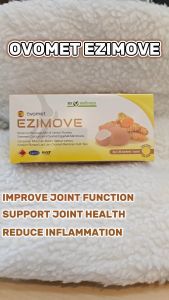 MYWELLNESS Ezimove Eggshell Membrane [Diluluskan KKM] (30 Biji) Untuk Sakit Lutut Sendi Mengandungi Kunyit & Boswellia