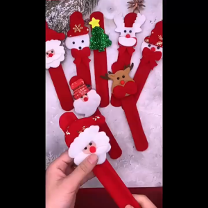 ✨💖🎄Christmas Snap Band l Snapon Band l Snap On Band l Santa Claus Christmas Tree Reindeer Snowman Elf l Christmas Gifts l Door Gifts l Party Favors l Christmas Party Gifts Door Gifts l Christmas Bracelet Accessories l Children Toys