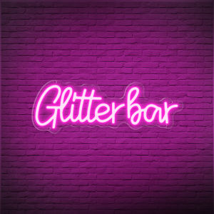 Glitter Bar Neon LED Sign for Bar Party Pub Clubs Bedroom Business Luminous Sign Neon wall decoration Room decor Lights