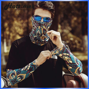 UV Protection Ice Silk Arm Sleeves for Men | Magic Headscarf Outdoor Bike & Motorcycle Arm Sleeve | Tattoo Cover