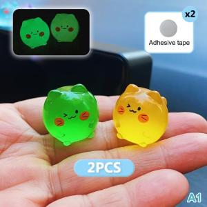 2pcs Driving Alignment Assist Balls Glow-In-The-Dark Stickers Parking Assist Line Stickers Wheel Positioning Stickers Easy Peel