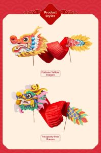 MEIKEYISHUDASHI | Festival DIY Dragon Dance Decoration Kit Toy