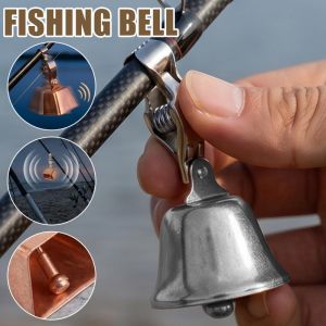 Giả đồng đánh cá chuông báo động thép không gỉ cảnh báo cắn kết thúc cho cần câu Loud phụ kiện câu cá âm thanh
