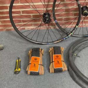 TANKE | TANKE Road Bike Tire 700X28C/700X25C 60TPI Black and yellow edges puncture-proof Bicycle Tire forGravel Bike/JILUER Folding Tire