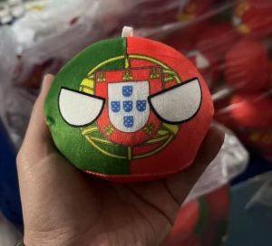 70 Styles Countryball Plush Toy 10cm World Flag Ball Keychain Pendant Cute Polandball Stuffed Doll Kids Gift