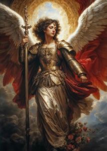Bandai | DIY Paint by Numbers Angel Knight Winged Warrior Sword for Adults Beginner Canvas Armor Wall Art Home Decor Gift