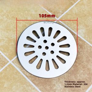 Thickened Stainless Steel 304 Drain Filter Net Bathroom Sink Drain Cover round Bath Room Waste Water Outlet Interception Net