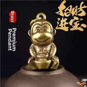 Jiaxun | Monkey Zodiac Keychain Pendant Brass
