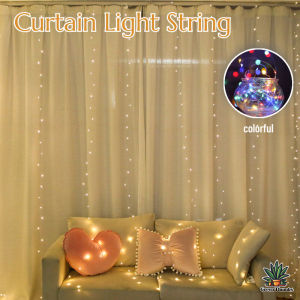 USB Remote Control Curtain Light Christmas Room Decoration Colorful Curtains Light String