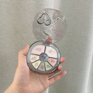 VEECCI Smooth Heart Seven Color Concealer Palette Womens Highlight Brightening Salmon Color Eye Bag Concealer Cream Liquid