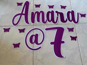 Letter cutout with outline ( SOLD PER LETTER)