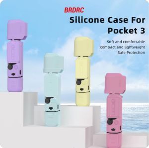 BRD Silicone Case for DJI OSMO Pocket 3 Silicone Protective Cover Anti-Scratch Lens Cap Protector for Pocket3 Case Camera Shell Accessories