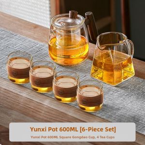 PAKCHOICE | High-quality Home Glass Kung Fu Tea Set For Young People