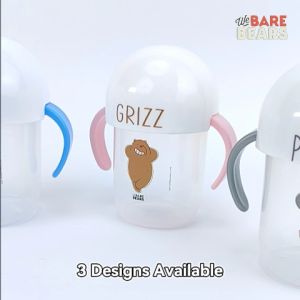 We Bare Bears 250ml Botol Air Budak / Anti-Spill Baby Drinking Sippy Cup Children Learning Cup BPA Free 30422 WBB
