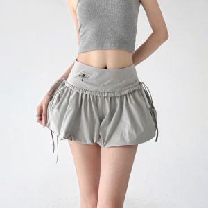 MUYUZI | Floral Bud Slimming Anti-flash Female Shorts Summer High-end Sport Casual