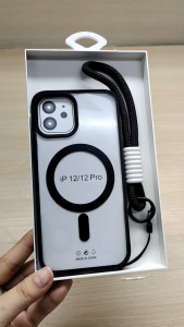 Yoobao YC19 Luxury Clear Magnetic Case with Lanyard Wrist Strap For iPh 11/ 12/ 13/ 14/ 15/ 16/ 17