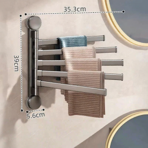 youqin | Rotatable Easy Install Corner Towel Rack