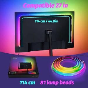 NEWSTYLE | LED Strip Sync Lights Bar Smart Gaming Ambient Light Computer Backlight Strip App Control Music/Color Sync Bedroom Decor