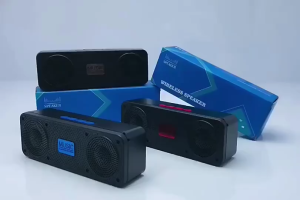 Pembesar Suara Bluetooth S18 Digital FM Radio Jam Penggera Pemain Muzik Desktop Subwufer Stereo 3D