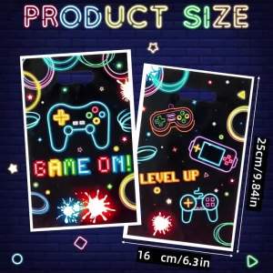 Fluorescent line game machine PE gift bag stylish handbag party party gift bag