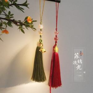 Original Design Tassel Mobile Phone Lanyard Half-Finished Product Gold Jade Honeycomb Safe Buckle Pendant Braided Rope DIY Accessories