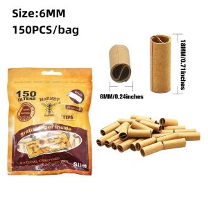 Natural ultra-thin cigarette filter 5MM/6MM/7MM cigarette paper suitable for hand-rolled cigarette smoking accessories
