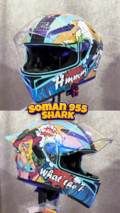 หมวกกันน็อคยกคาง-เต็มใบ แว่น 2 ชั้น รองรับบลูทูธ+ชิวปรอท!! Soman SM-955 วัสดุ ABS น้ำหนักเบา