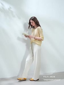 3COLOUR·S | Elastic Waist Loose Leisure Pants