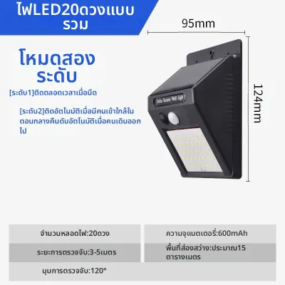 XLYS | ไฟส่องสว่างพลังงานแสงอาทิตย์กันน้ำสำหรับกลางแจ้งติดผนัง