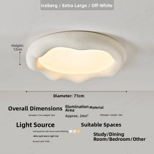 Creamy Style Creative Art Ceiling Light