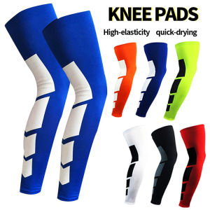 1Pcs Sports Compression Long Leg Sleeves Anti-slip Calf & Shin Splint Support Protector Cycling Running Relief Leg Muscle Pain