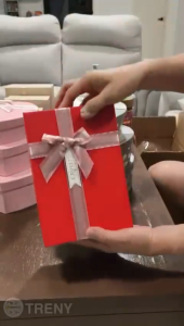 Premium Gift Box with Ribbon Organizing Boxes Cases Square Rectangle Love Shaped Birthday Present Box Storage Box Kotak Hadiah 礼物盒
