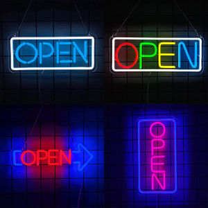 Open Neon Sign For Wall DecorLed Neon Light For Business Bar Cafe Restaurant Hotel Salon Storefront WindowUSB Powered