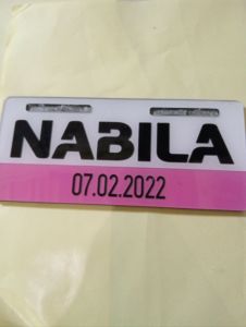 Plat Sepeda Listrik Bisa Ganti Nama Anak Bahan Aklirik 1 Hari Jadi